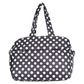 Black & White Polka Dot Weekend Travel Bag