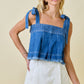 Diana Denim Crop Top