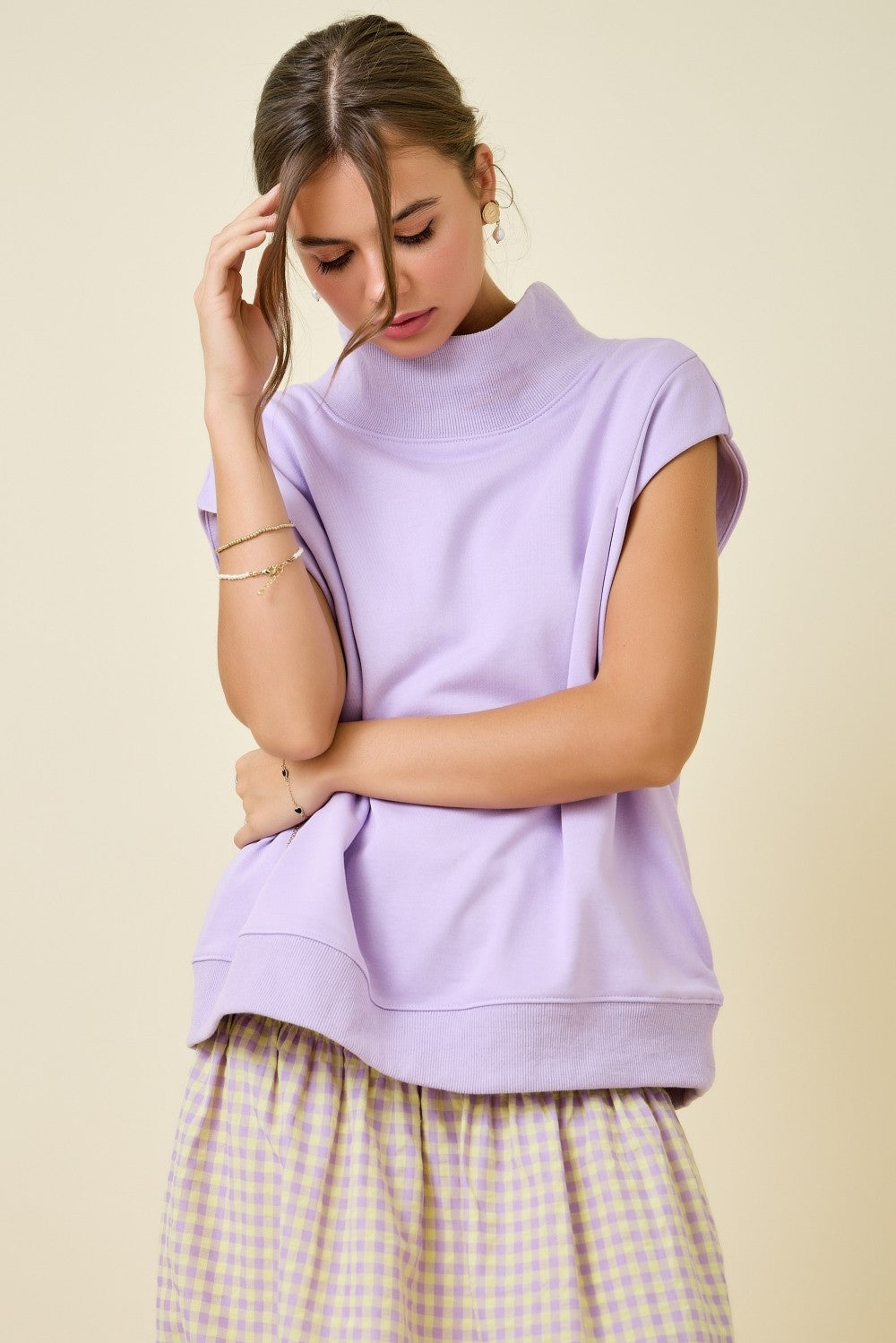 Deb Lavender Set Mockneck