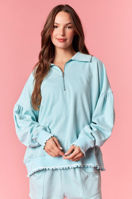 Polly Blue Sweatshirt