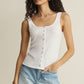 Z SUPPPLY Niko Scallop Rib Tank Top White