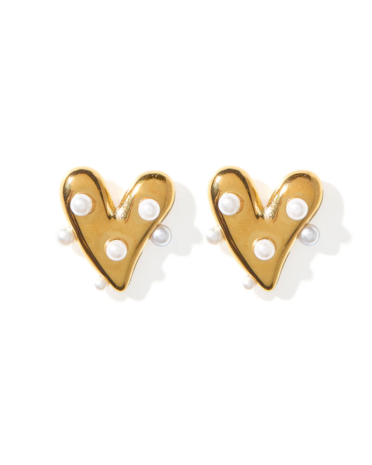 Bristol heart earrings