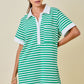 Dolly Striped Rugby Sweatshirt Dress