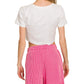 Rib Long Sleeve Tee & Shorts Set Fuchsia