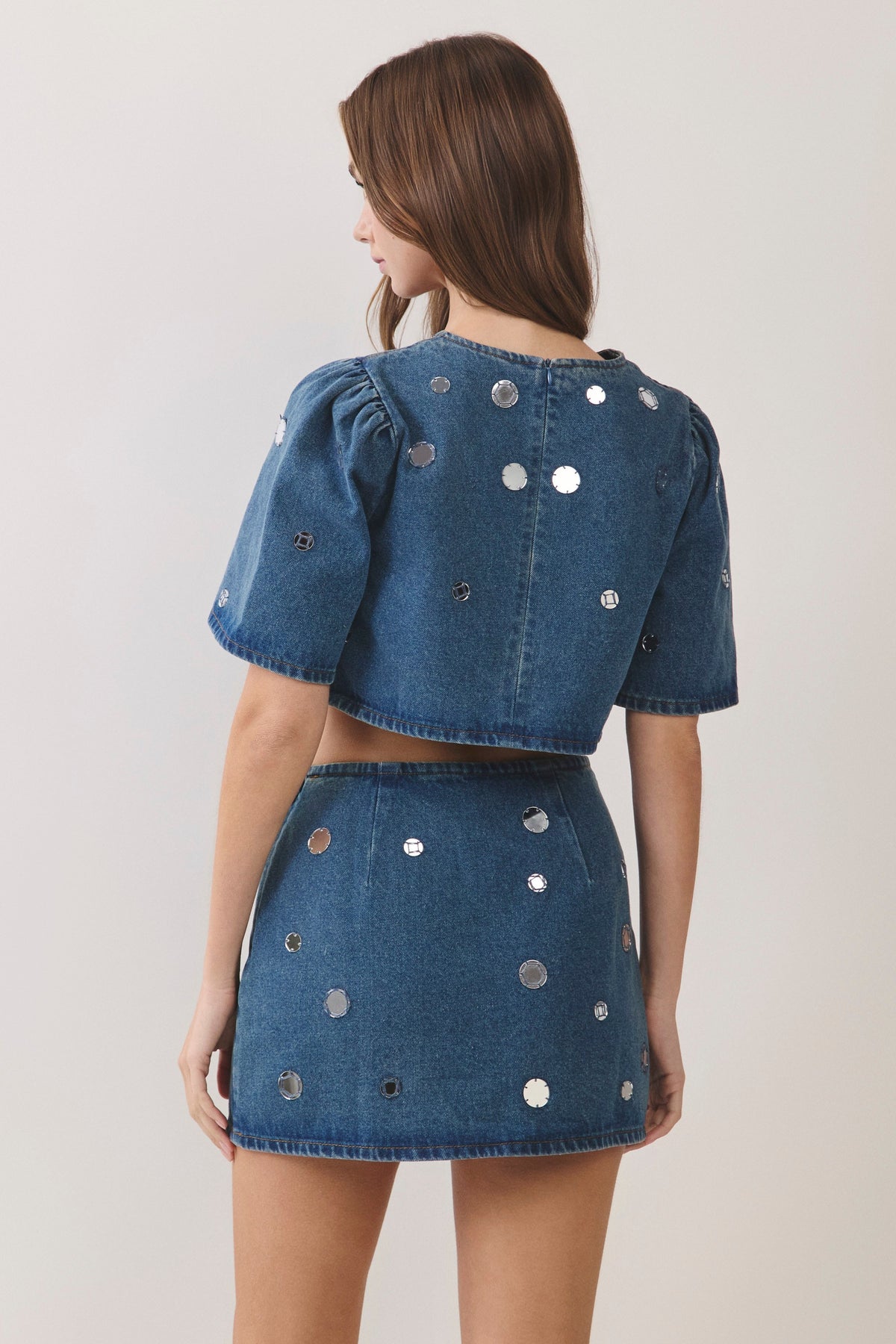 Teller Denim Mirror Top