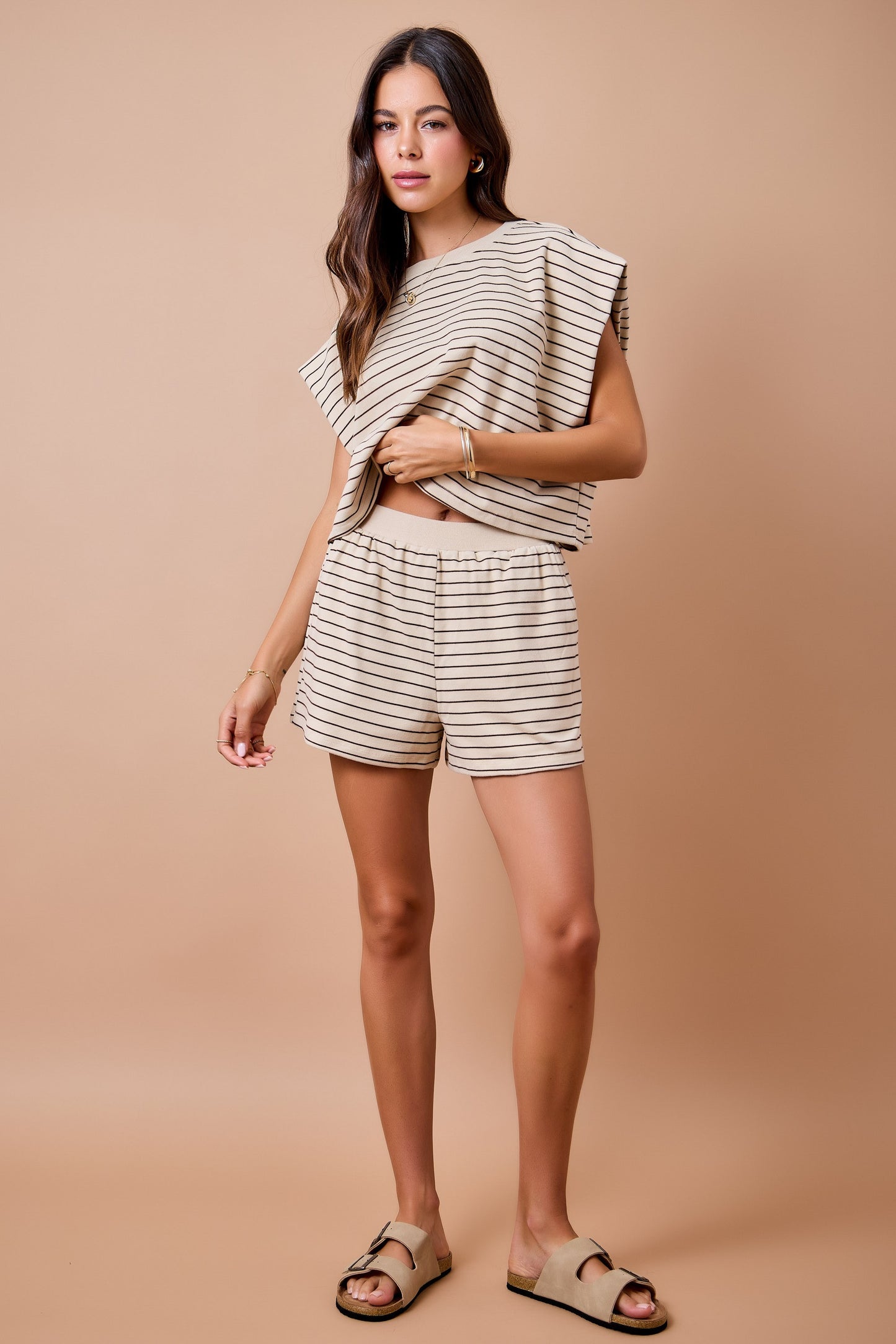Demi Tan and Brown Set Bottoms
