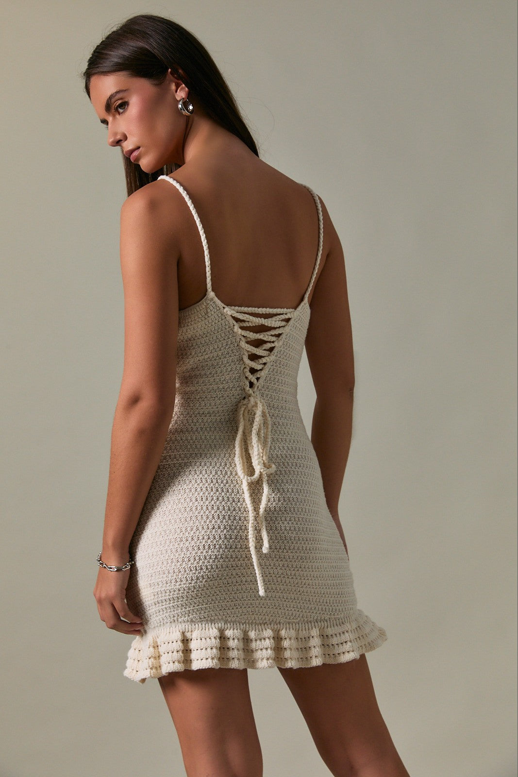 Leilani Cream Crochet Dress