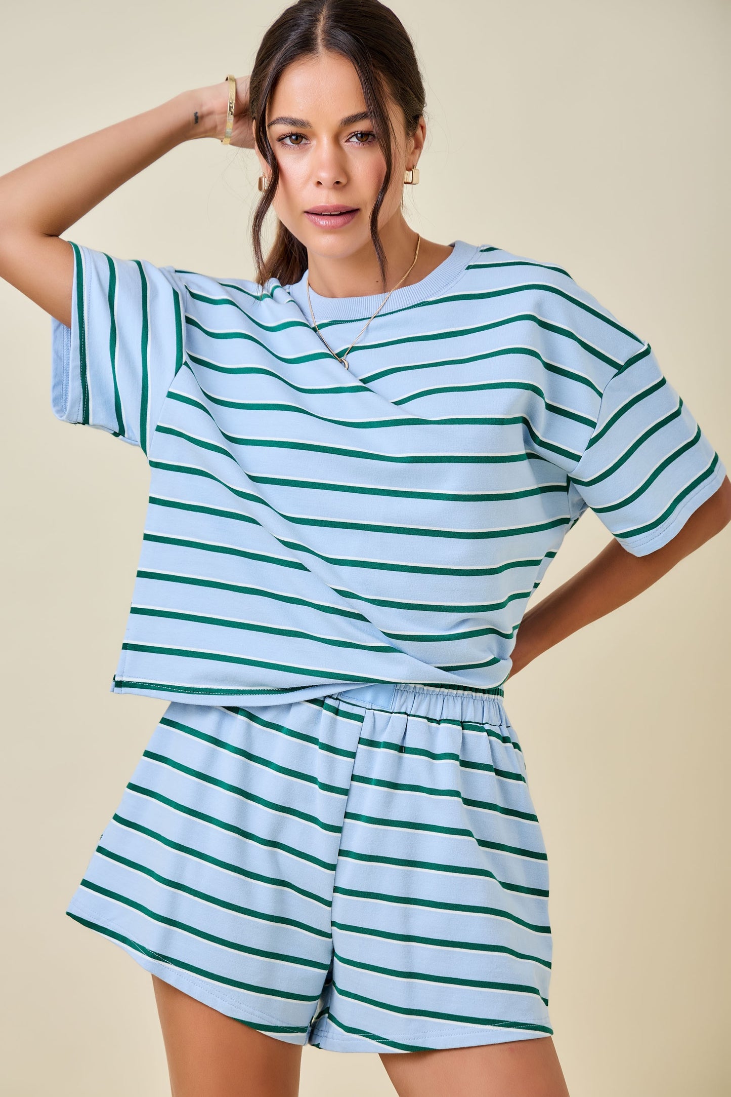 Dylan Striped Set Top Hunter