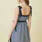 Diana Black Gingham Dress