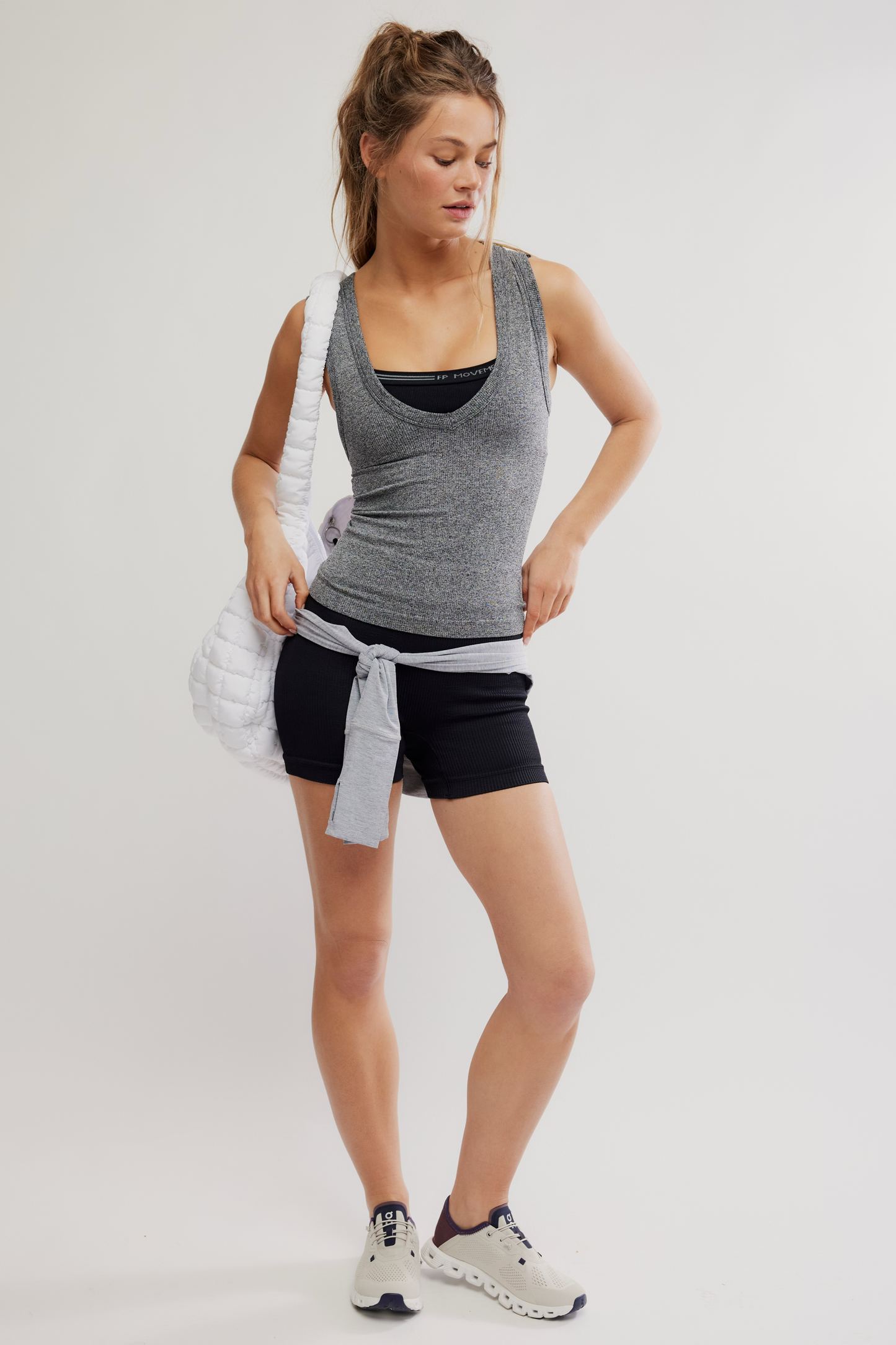 BITTERSWEET RIB ESSENTIAL / HEATHER GREY