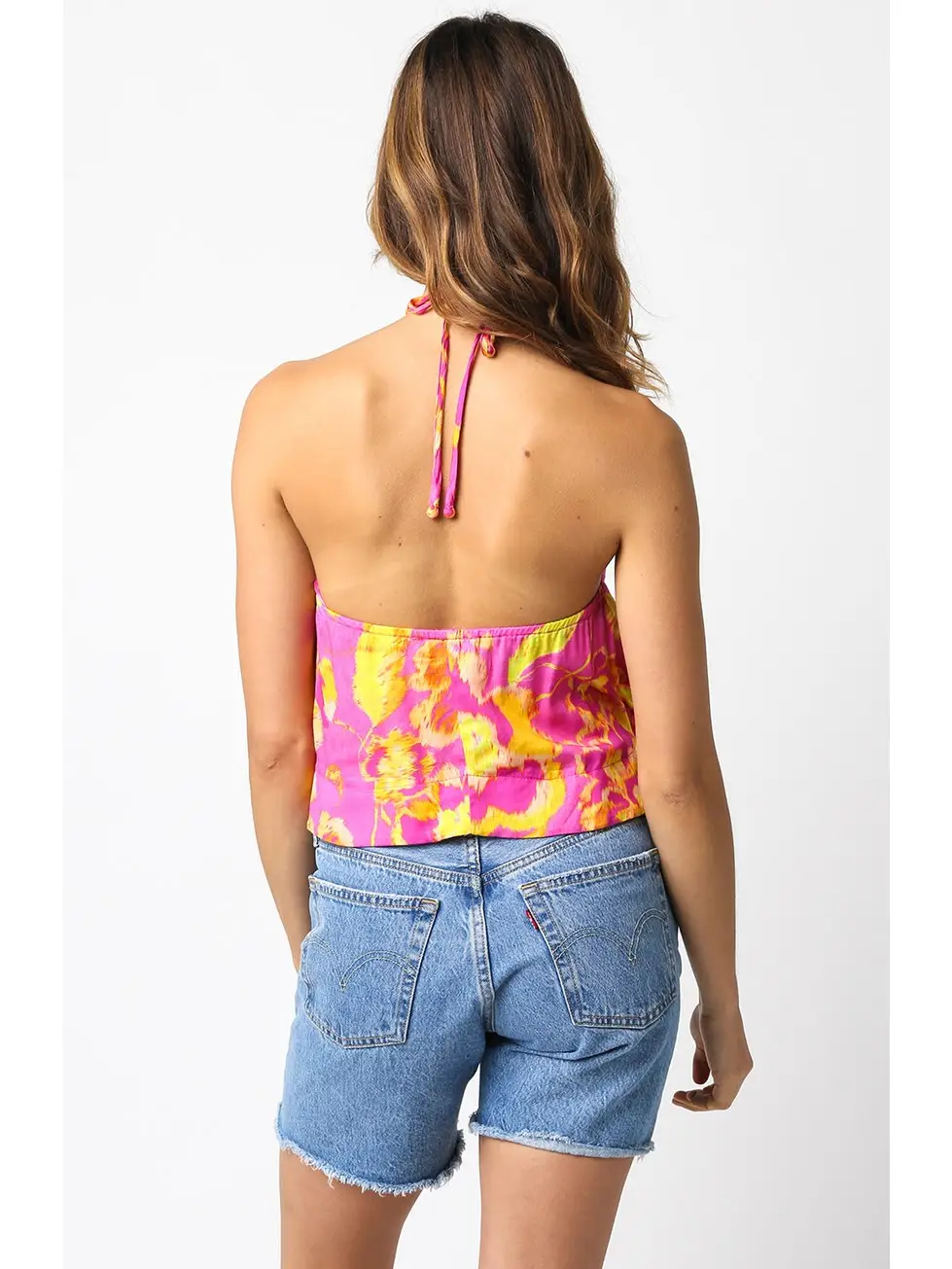 Kristy Top Pink Yellow