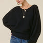 Molly Black Knit Sweater