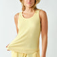 Softcore Ribbed Lounge Tank Top Yellow