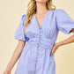 Diana Red and Blue Romper