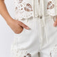 Luna white shorts