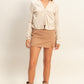 Hannah Taupe Layered Top