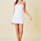 Faye white and pink dress