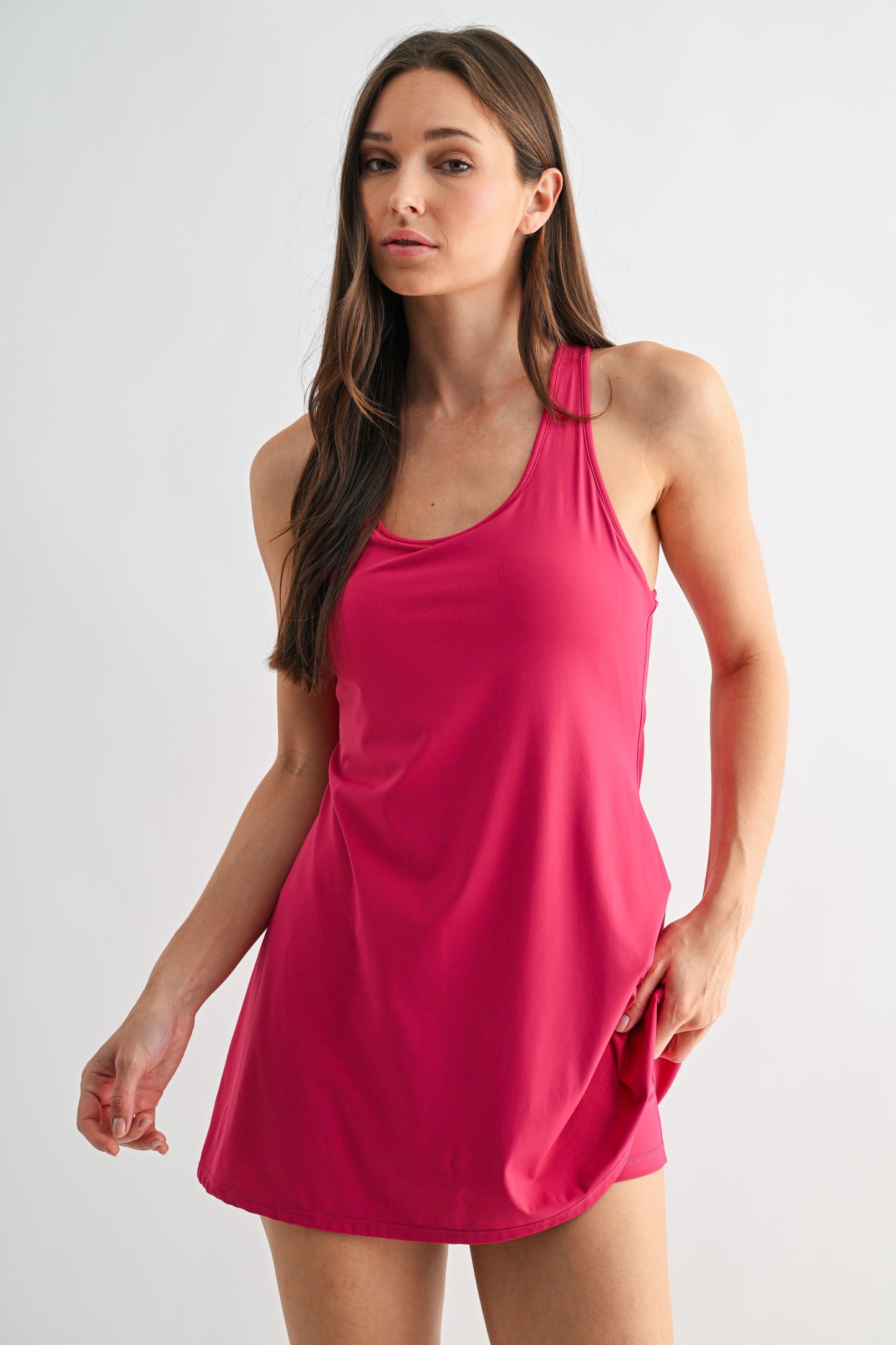 Flow Twist Active Dress Pink