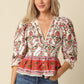 Eloise Floral Peplum Blouse
