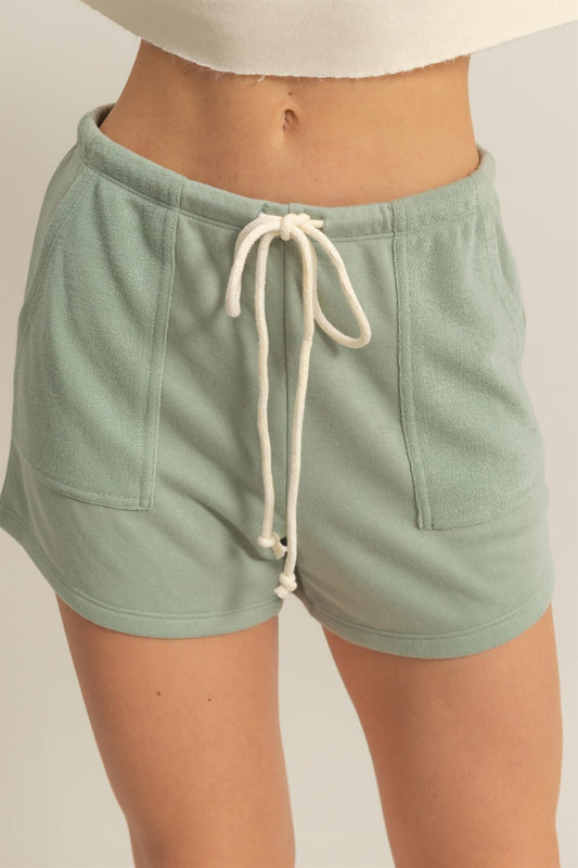 Harmony sage green shorts