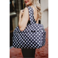 Black & White Polka Dot Weekend Travel Bag