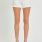 Risen white high rise shorts