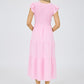 Becky Pink Maxi Dress