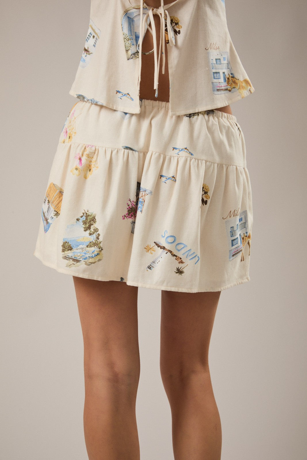 Luna Cream Skirt