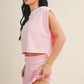 Kaia Pink Open Back Top