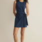 Mattie Jersey Denim Mini Dress