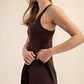 Tennis Romper Dress Espresso