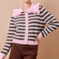 Diana Pink Striped Sweater