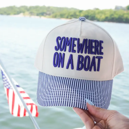 Somewhere On A Boat Hat