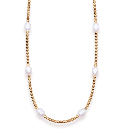 Pearl Poppi Necklace in Gold
