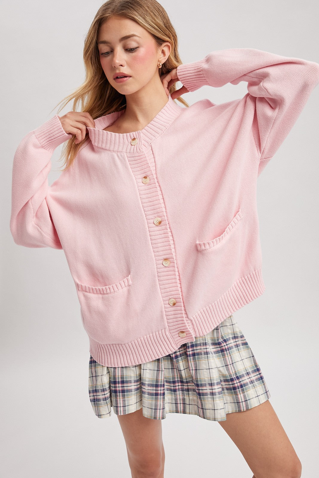 Wendy Pink Cardigan