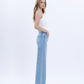 Vervet High Rise Full Length Light Wash Wide Jeans