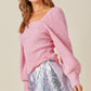 Dana Pink Sequin Sweater
