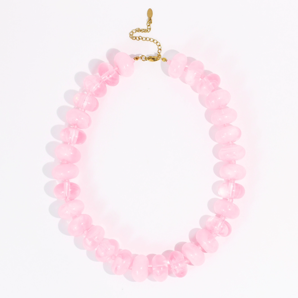 Sugar Bead Light Pink Necklace