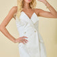 Demi White Denim Romper