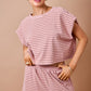 Demi Pink and Brown Set Shorts
