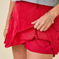 Dani Red Pleated Skort
