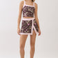 Botanical Bird Print Crop Top