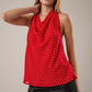 Lacie Red Halter NeckTop
