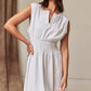 Polly Grey Smocked Waist Dress