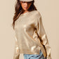 Sally Metallic Top