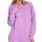 Fleece Tunic Sweatshirts Lavender