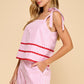 Talia Pink Gingham Top