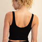 V Neck Yoga Top Black