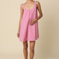 Andrea Gingham Swing Mini Dress Rose