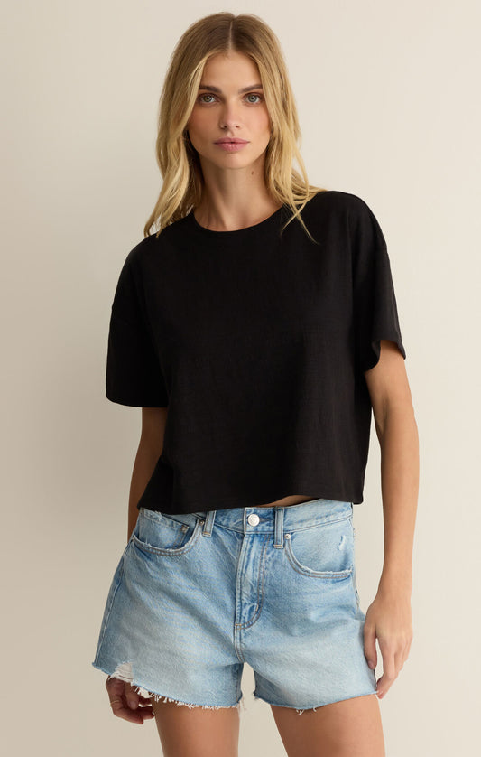Z SUPPLY SWAY TEXTURED CROPPED TEE